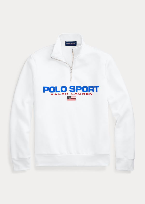 Sudaderas Polo Ralph Lauren Hombre Blancos - Polo Sport Fleece - PFCWG9538